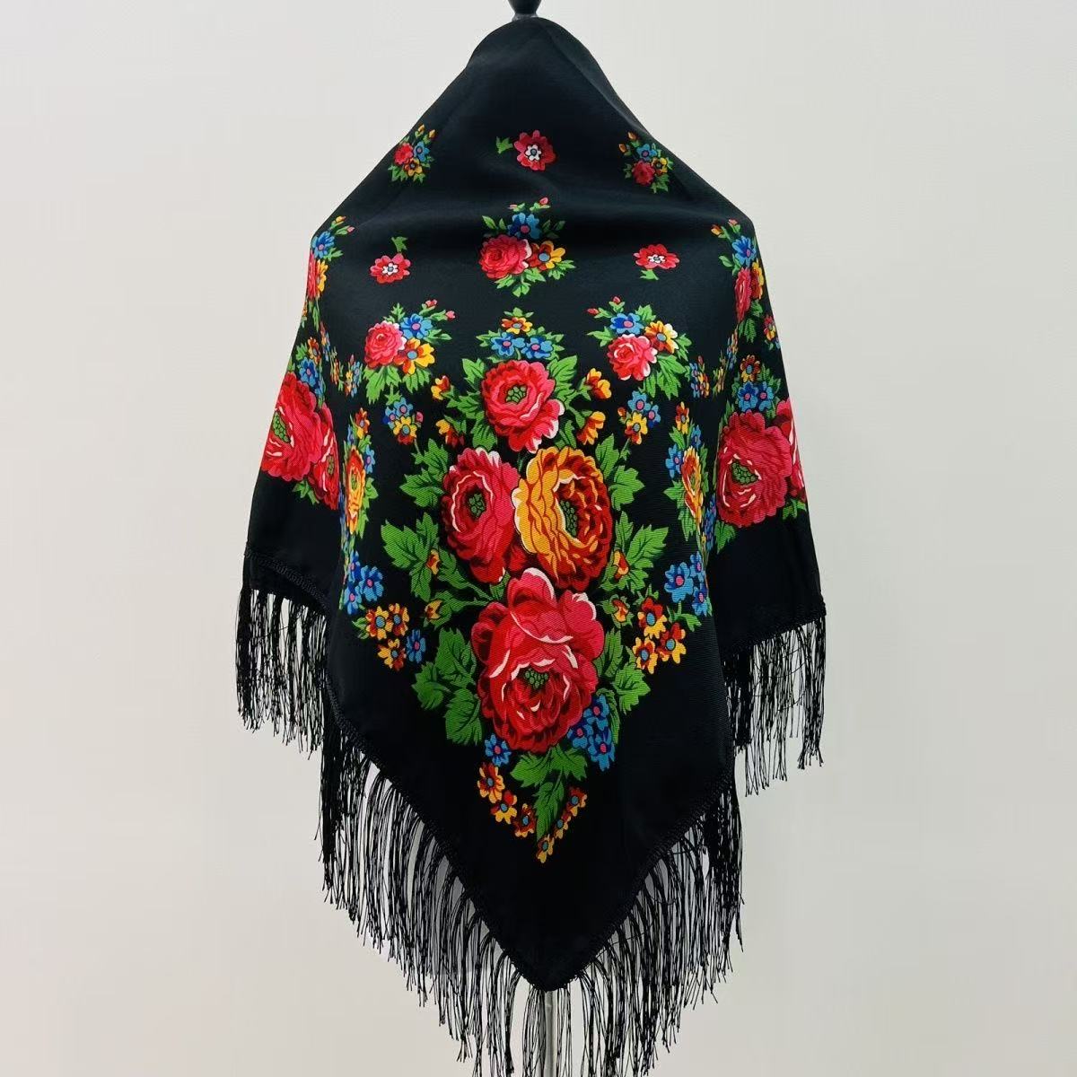Bandana Cotton - 120*120 cm di Lusso Floreale Nazionale
