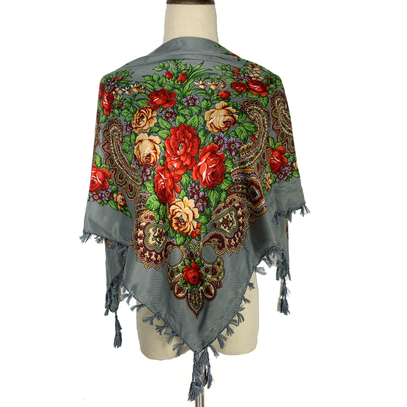 Bandana Cotton - 90*90 cm WomenRusso Sciarpa quadrata floreale