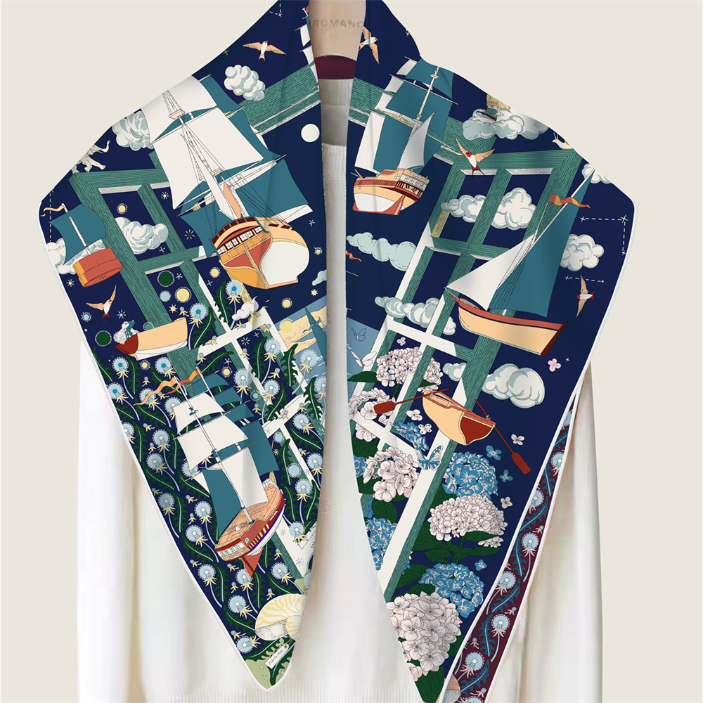 Sciarpe in Seta di Marca 90CM, - Scarf Silk Square recensione e prezzo