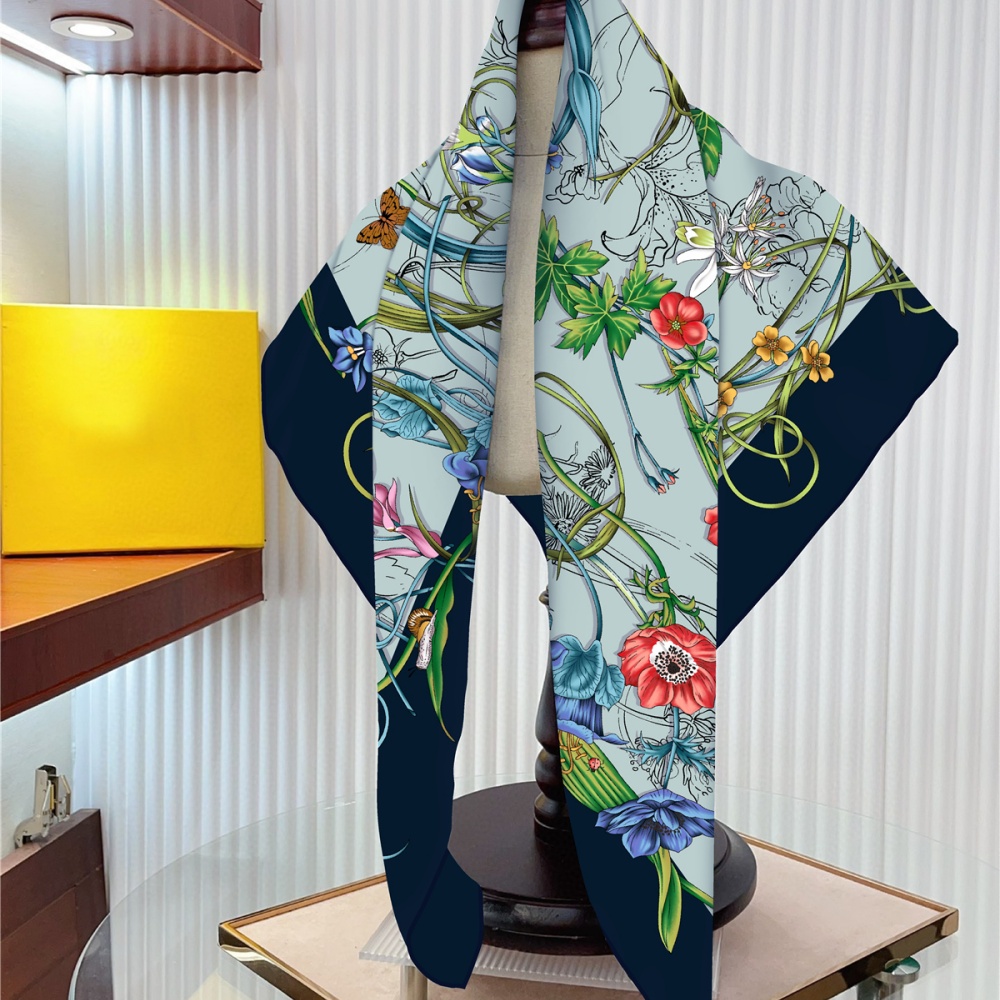 Silk Scarf Women Floral Printe - Scarf Silk Square recensione e prezzo